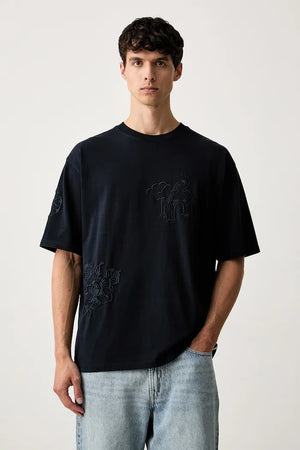 Scotch & Soda Herren Baumwoll-T-Shirt