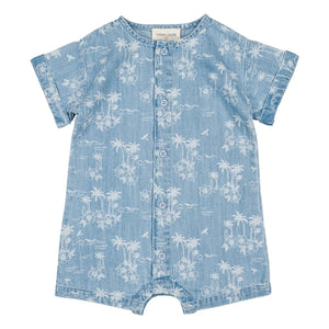 Louis Louise - Hawaii Denim Overall | Hellblau