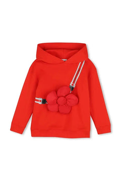 Çocuklar için pamuklu kapüşonlu sweatshirt