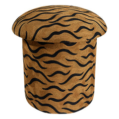 Doing Goods - Maya Löwe Bestickter Pouf | Camel