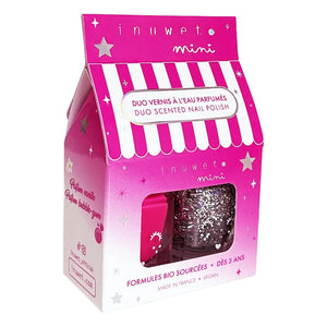 Inuwet - Bubble Gum-Vanille Wasserbasierter Nagellack Duo | Pink