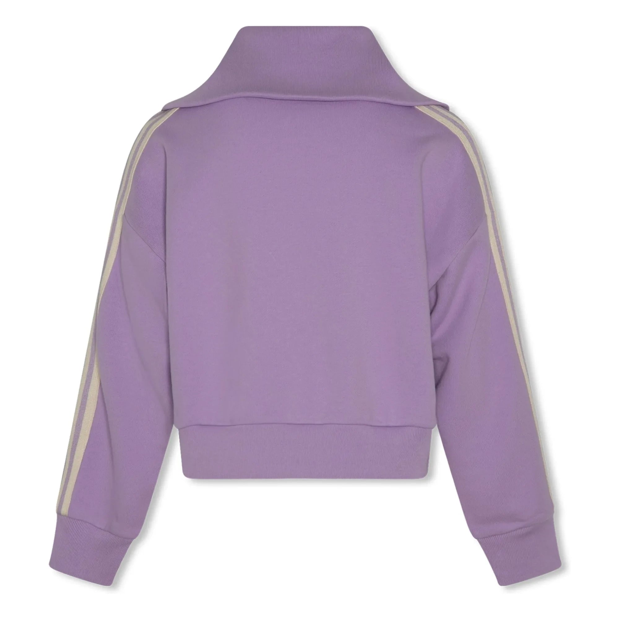 AO76 - Jane geri dönüştürülmüş pamuklu fermuarlı sweatshirt | Leylak
