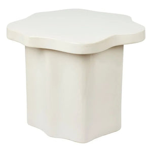Broste Copenhagen - Sonja Stone-Look Side Table | Cream