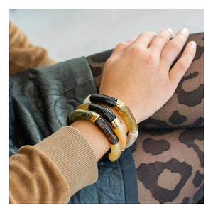 Parabaya - Gato Do Mato 3 Bracelets | Brown