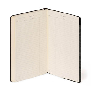 Legami - Lined Notebook, Monochrome Soft Cover - Deep Graphite - My Notebook