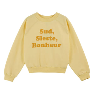 Emile et Ida - Sweatshirt Message Bio-Baumwolle | Mimose