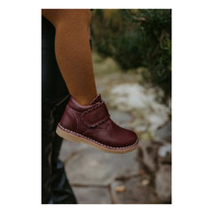 Petit Nord - Gestreifte Kämme-Stiefel | Bordeaux