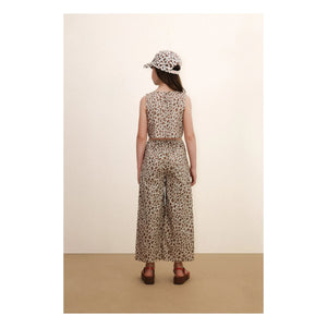 Tinycottons - Poplin Leopar Üst | Kahverengi