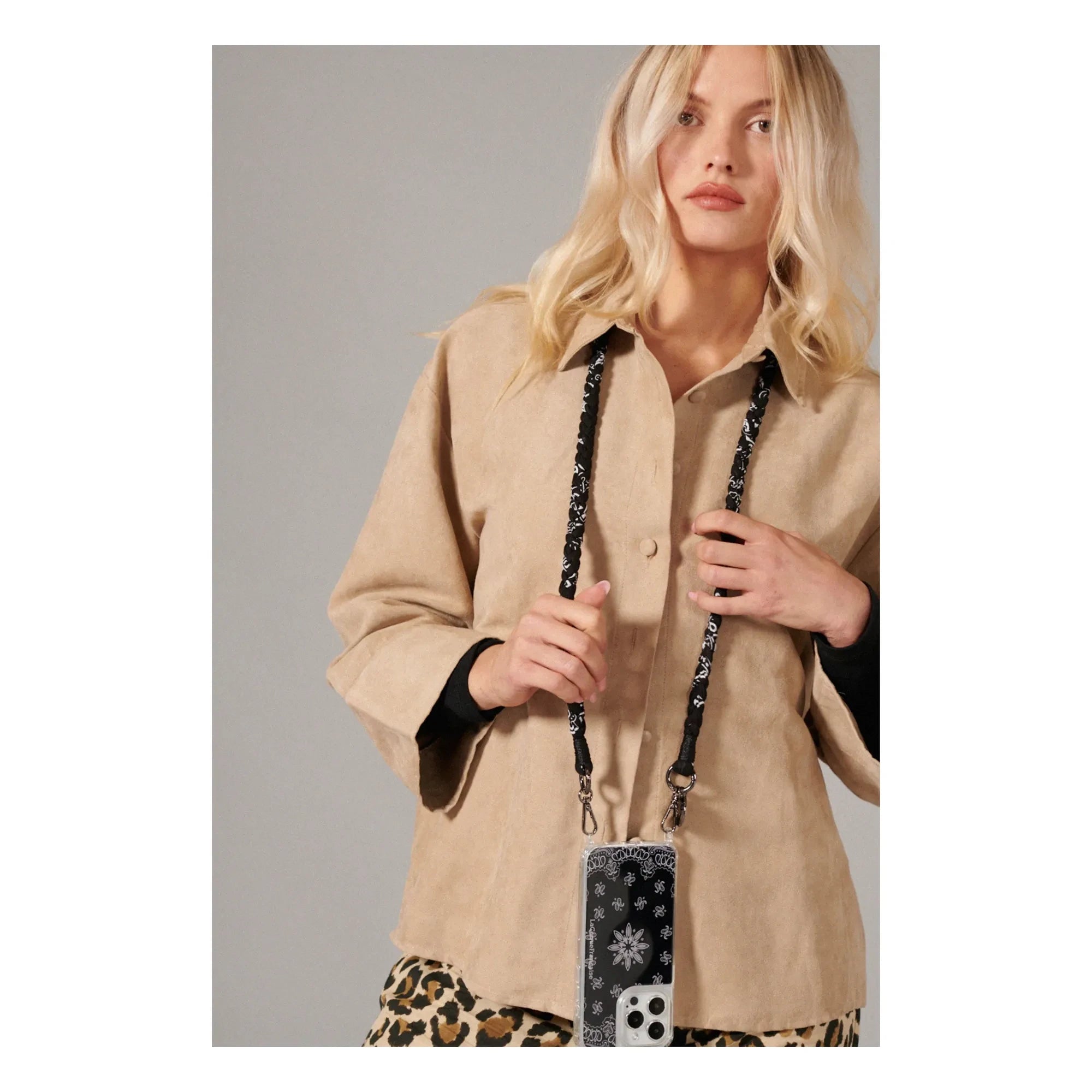 LaCoqueFrançaise - Cordón Trenzado Della 120 cm | Negro