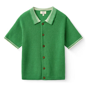 Copenhagen Colors - Polo de punto de algodón orgánico | Meadow Green