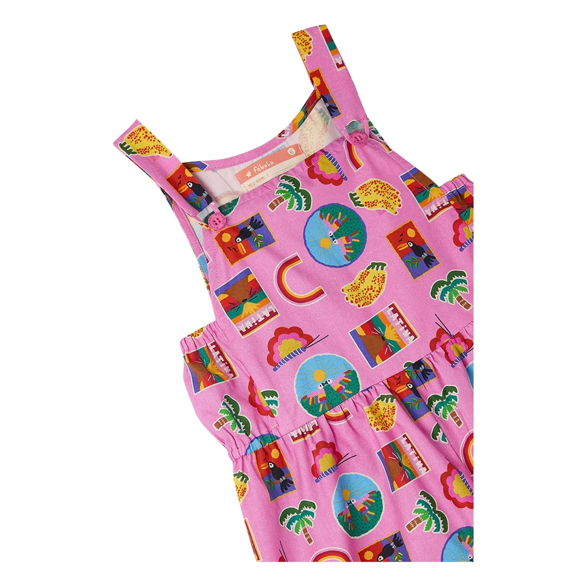 Fabula - Rainbow Romper | Pink