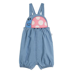 Stella McCartney Kids - Organik Pamuklu Coccinelle Denim Salopet | Mavi