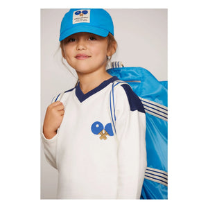 Mini Rodini - Organik pamuk Ping Pong sweatshirt | Beyaz