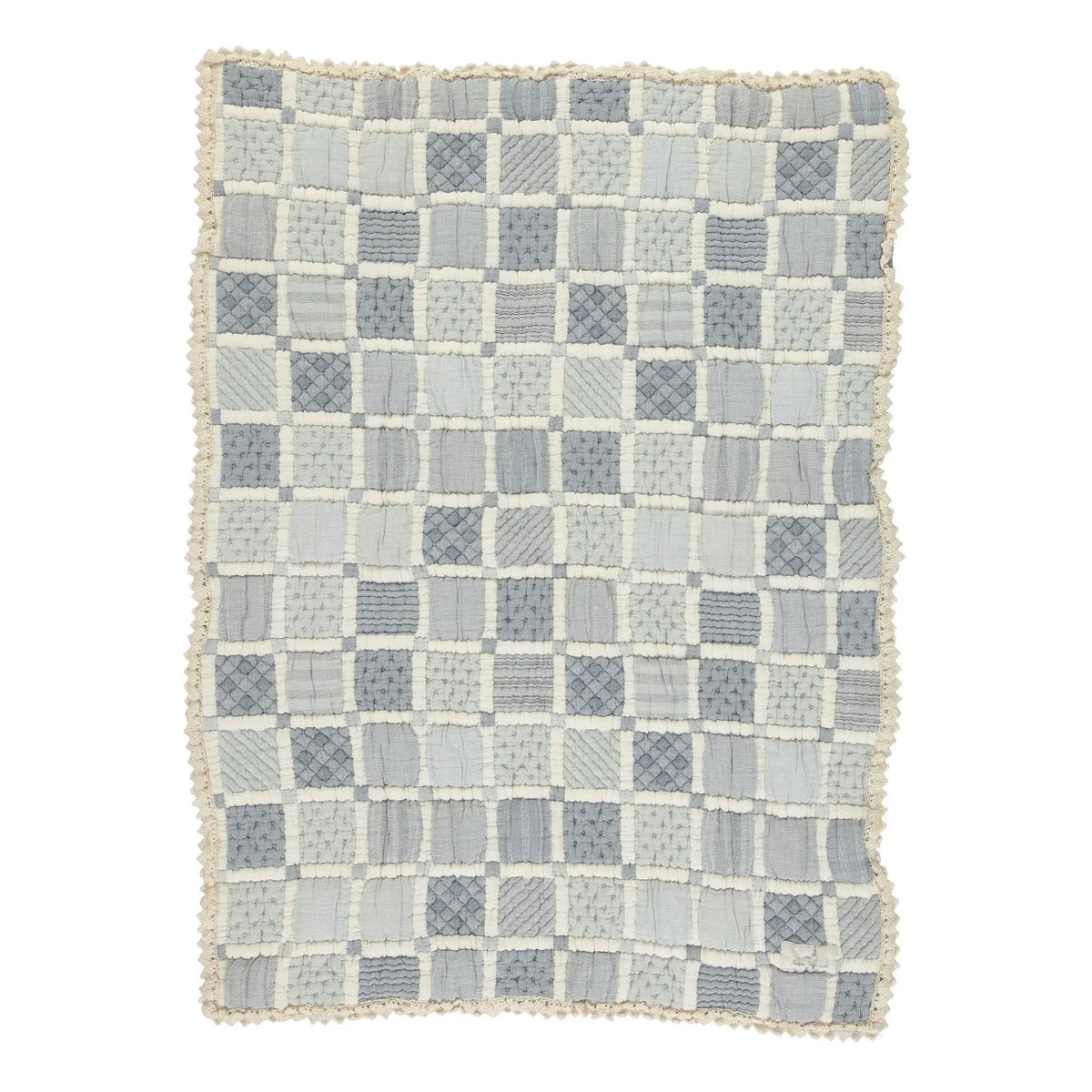 Bebe Organic - Manta Patchwork de Algodón Orgánico Mai | Azul
