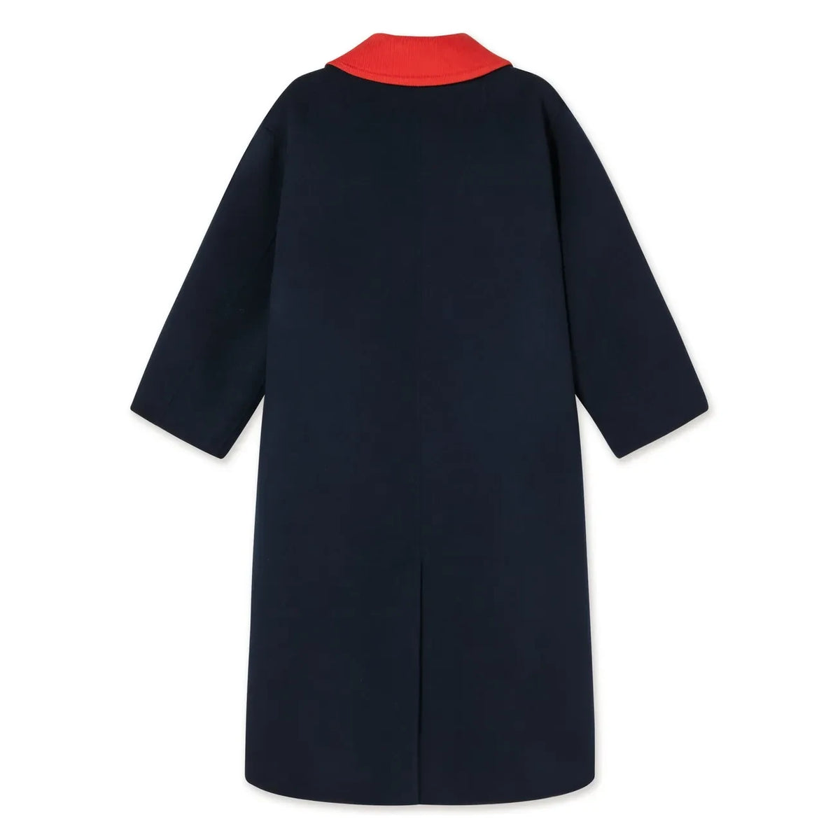 The Tiny Big Sister - Long Wool Coat | Navy