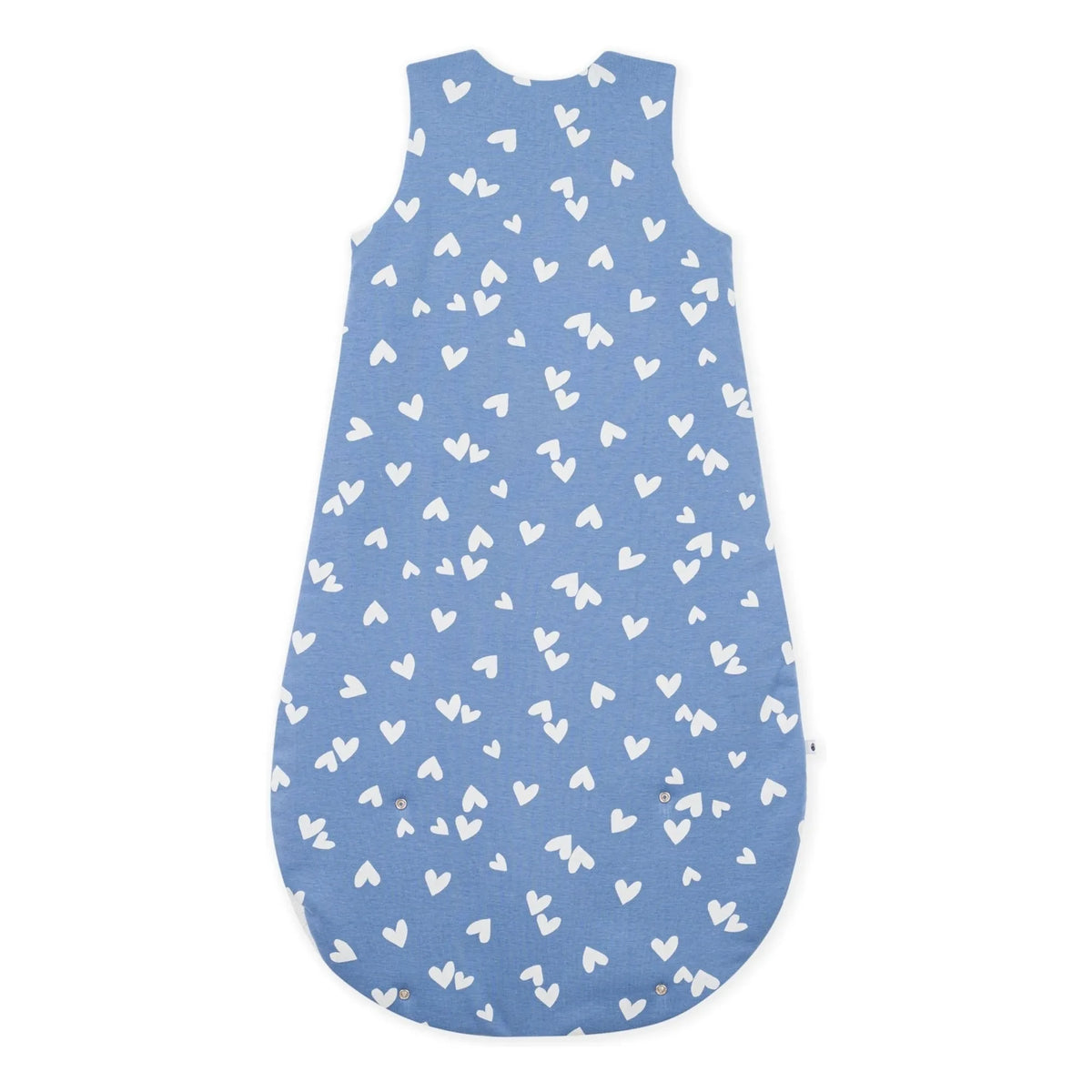 Petit Bateau - Kalp Desenli Organik Pamuk Uyku Tulumu | Blue