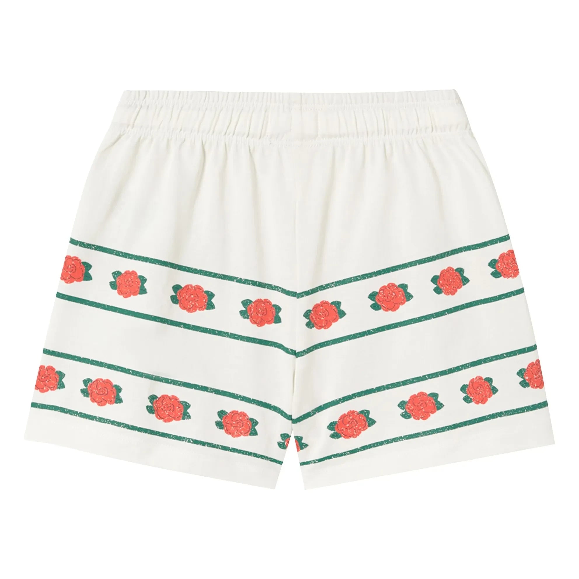 Tinycottons - Roses Bio-Baumwolle Shorts | Weiß