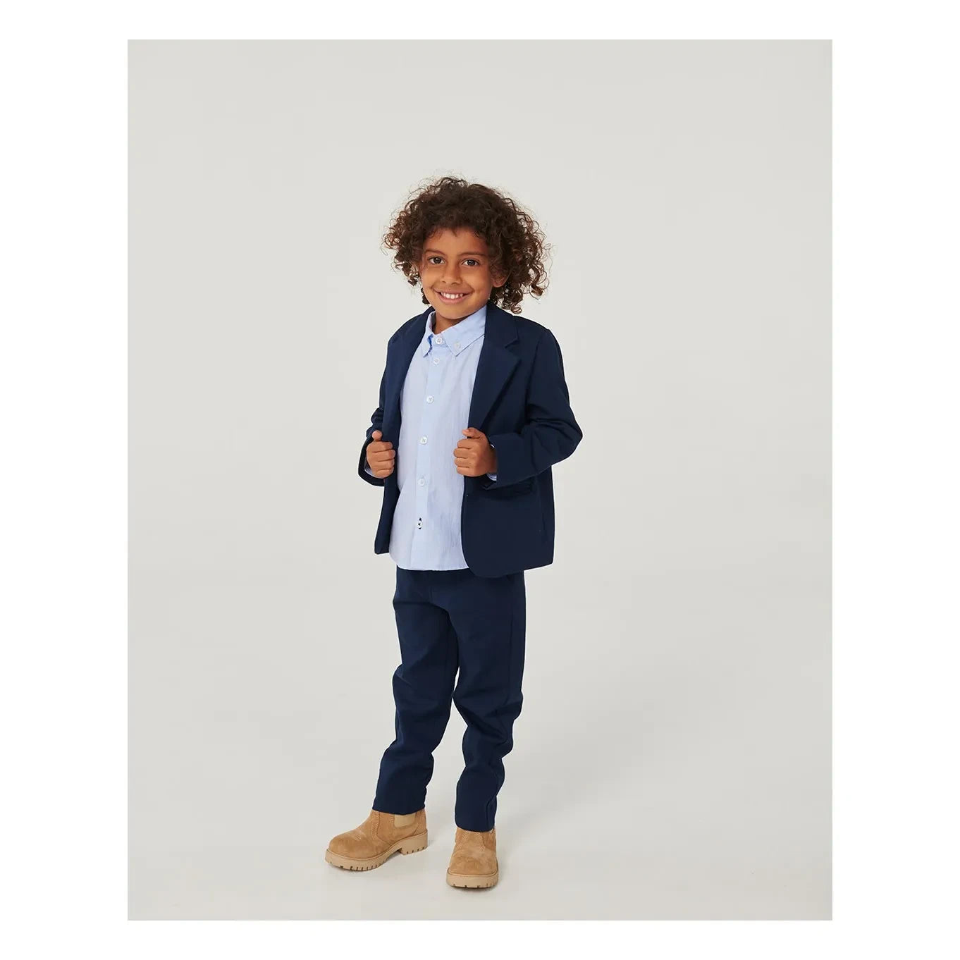 Copenhagen Colors - Esnek Organik Pamuk Blazer | Lacivert