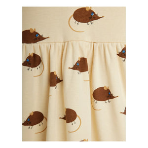 Mini Rodini - Mauskleid aus Bio-Baumwolle | Beige