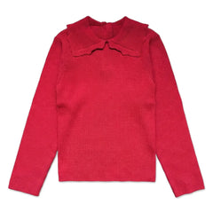 Louis Louise - Alinou Peter-Pan-Kragen Pullover | Rot