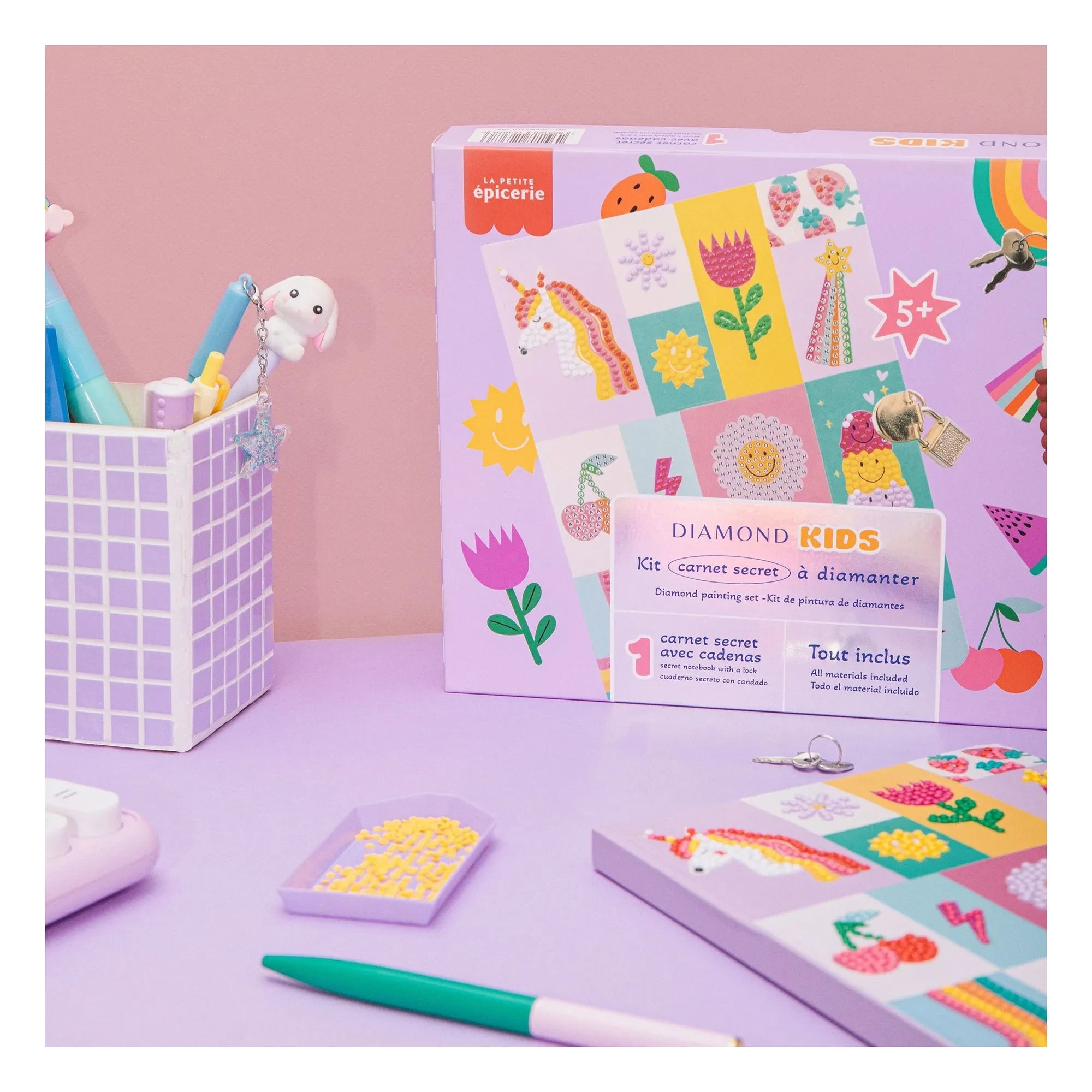 La Petite Épicerie - Çocuk elmas boyama seti - Gizli defter
