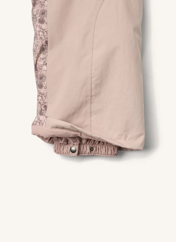 Wheat - Melte Fleurs Skioverall aus recycelten Fasern | Hellrosa