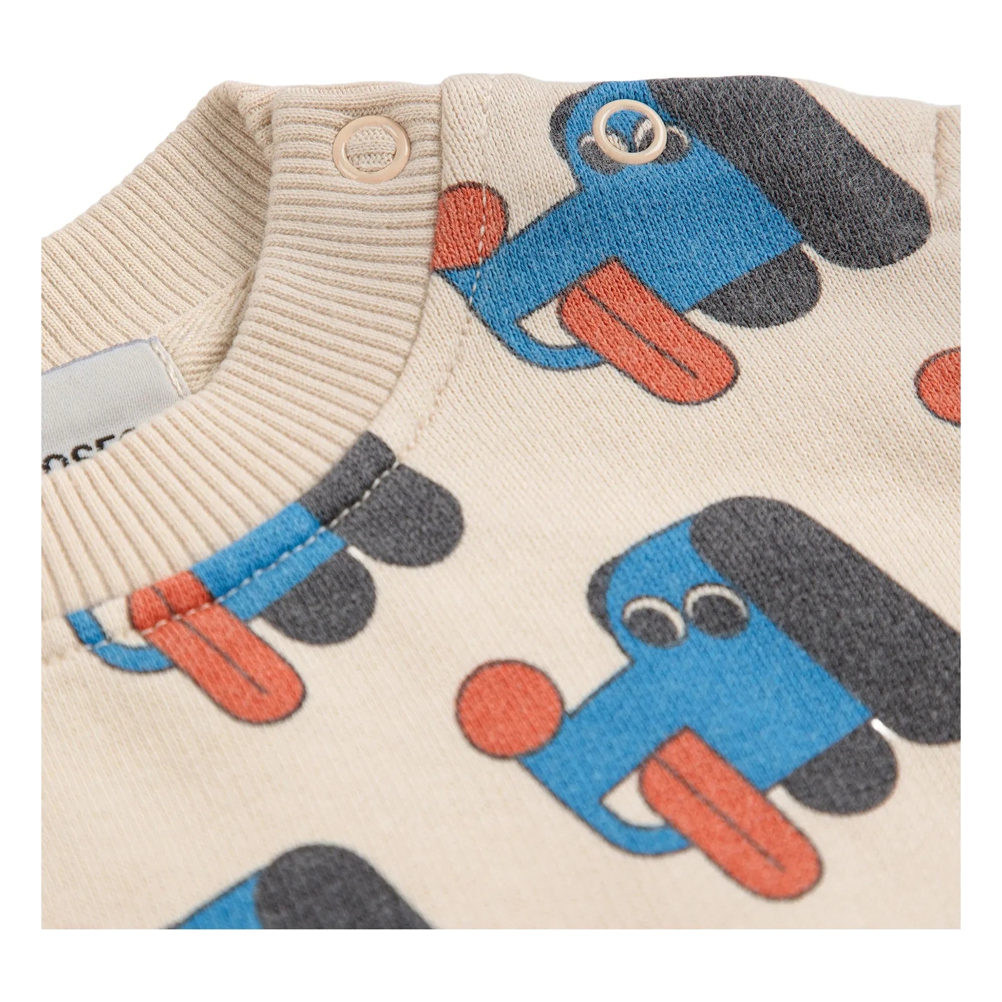 Bobo Choses - Sweat Dogs Bio-Baumwolle | Beige