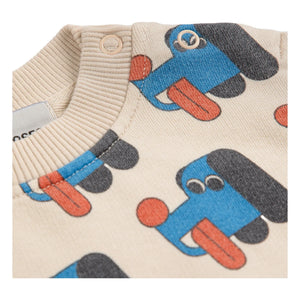 Bobo Choses - Sweat Dogs Bio-Baumwolle | Beige