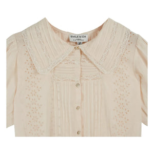Emile et Ida - Blusa Vintage de Algodón | Crema