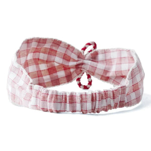 Gingersnaps - Top de bikini bandeau a cuadros Malta | Rojo