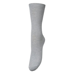 Becksöndergaard - Calcetines lisos Telma | Gris claro
