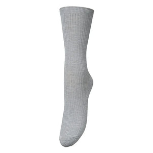 Becksöndergaard - Calcetines lisos Telma | Gris claro