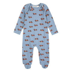 Bobo Choses - Cars | Blaues langes Pyjama- und Strampelanzug-Set