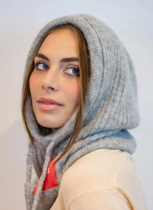 K'puche - Khira Alpaka Kapüşonlu Sweatshirt | Gri
