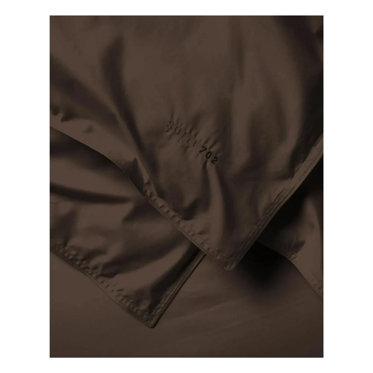 Suite 702 - Funda de almohada de percal orgánico - Café marrón | Café