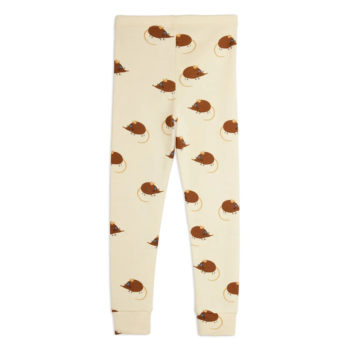 Mini Rodini - Bio-Baumwoll-Maus-Leggings | Beige