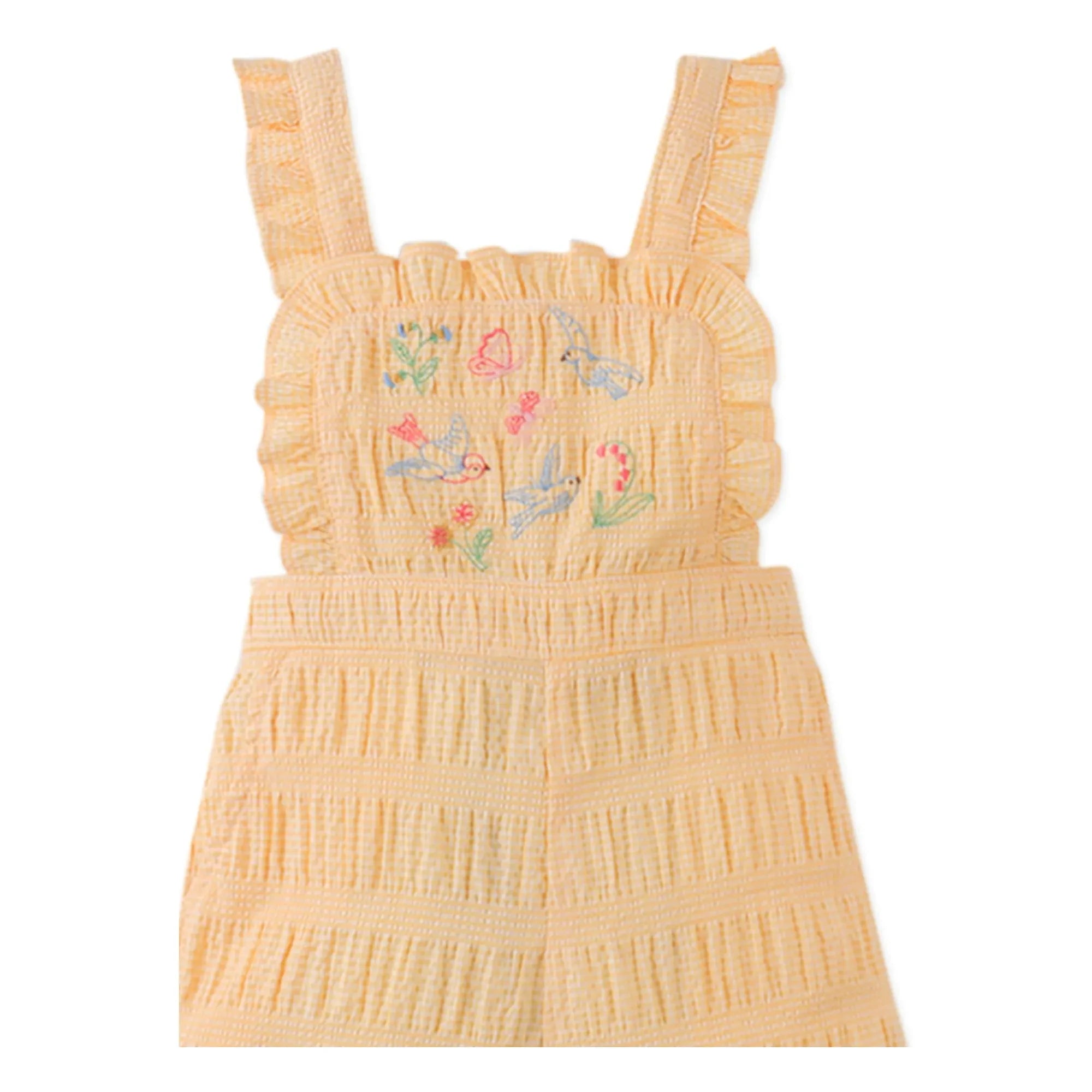 Gingersnaps - Cocona Embroidered Romper | Yellow