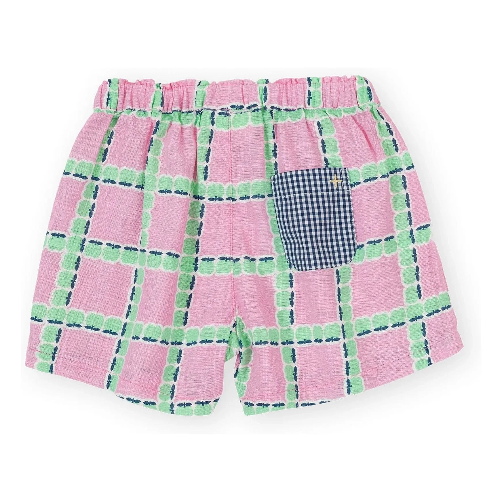 Goldie + Ace - Pantalones cortos a cuadros | Rosa