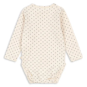 Konges Sløjd - Basic Polka Dot Bio-Baumwoll-Body | Ecru