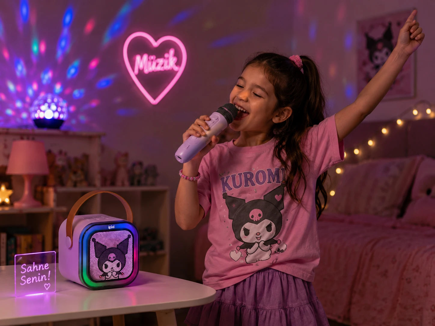 iPixi - Altavoz Bluetooth Karaoke Kuromi