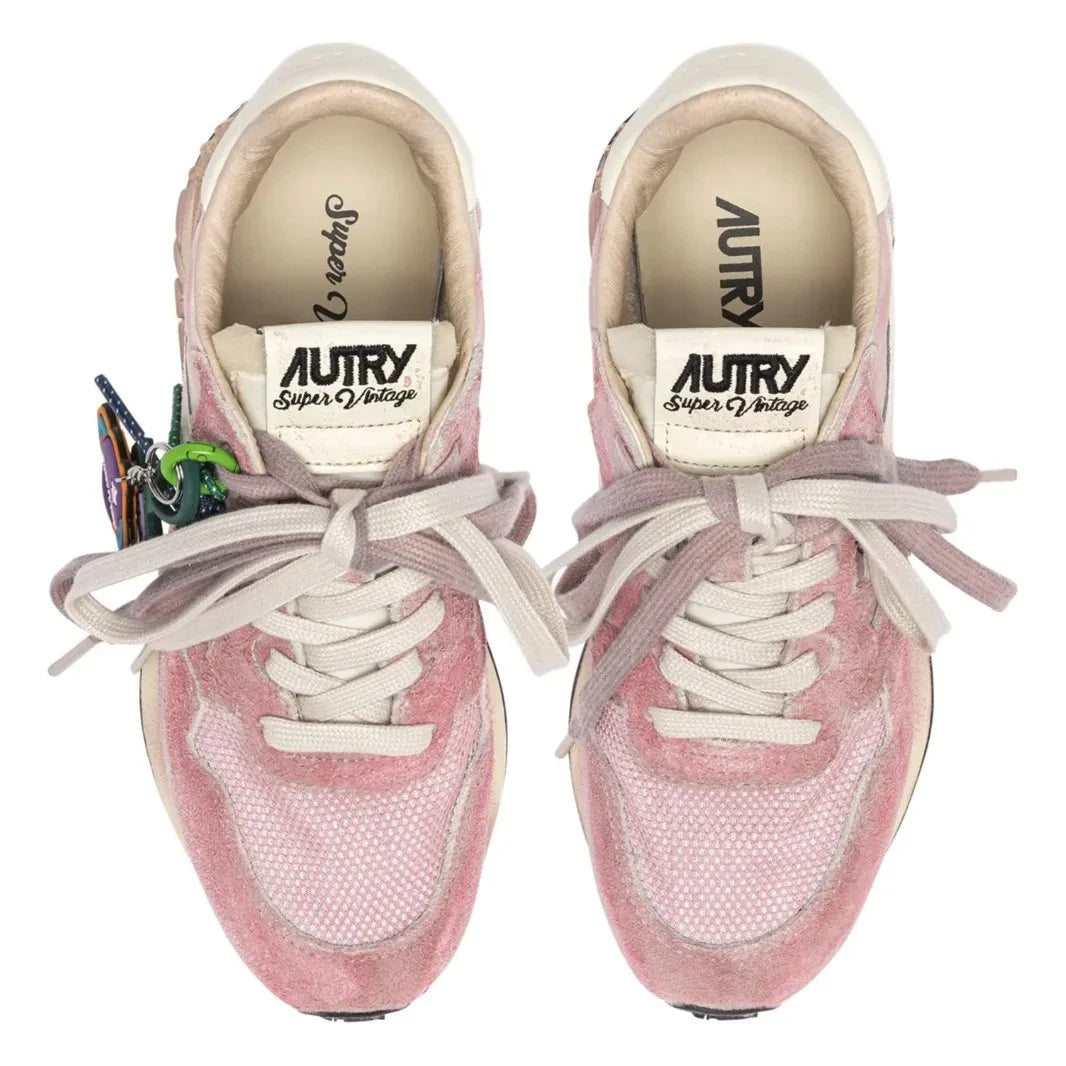 Autry - Reelwind Süper Vintage Düşük Spor Ayakkabılar | Pembe