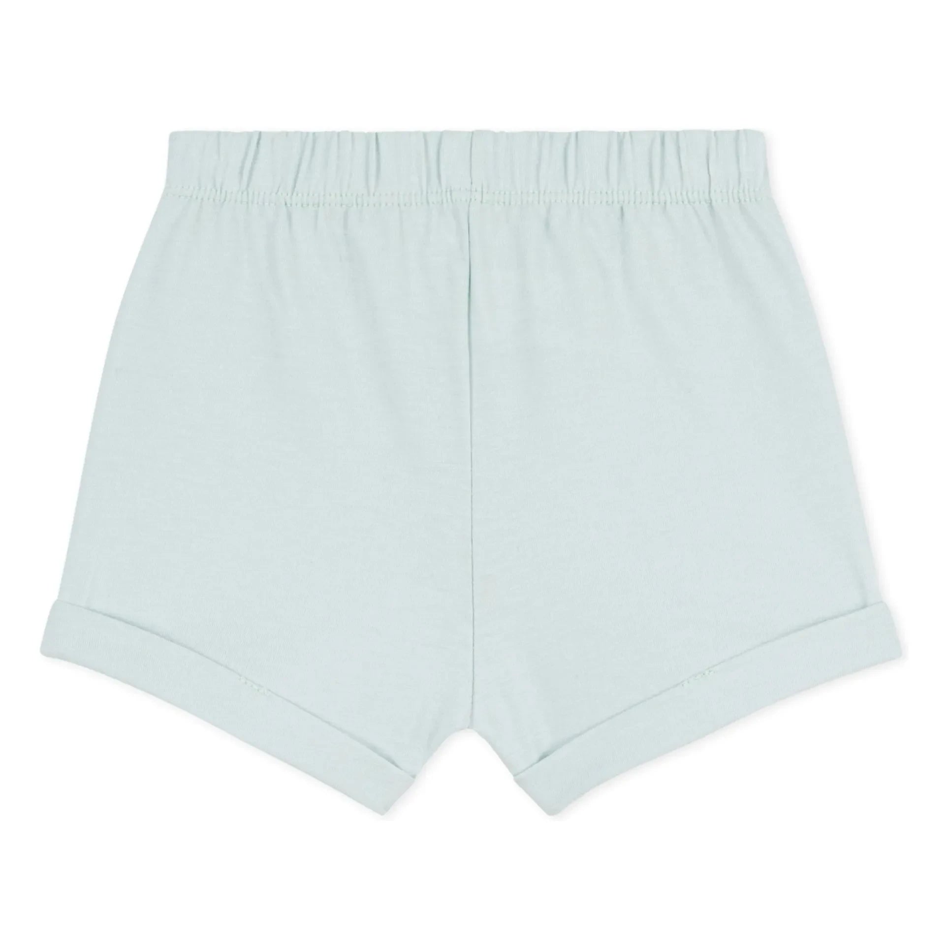 Petit Bateau - Pantalón corto de forro polar de algodón orgánico | Turquesa