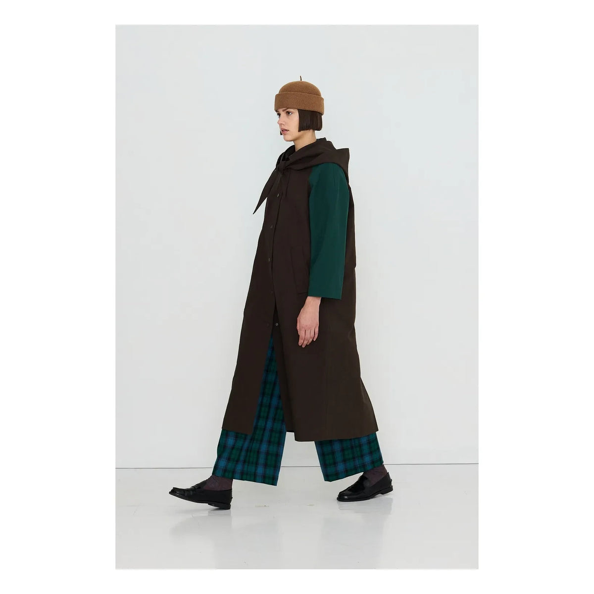 The Tiny Big Sister - Cotton Trench Coat | Amber
