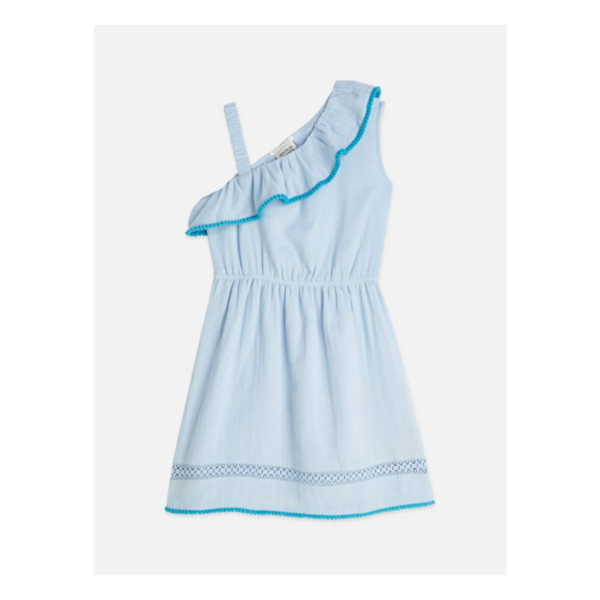 Scotch & Soda - Asymmetrical Ruffle Dress | Pale Blue
