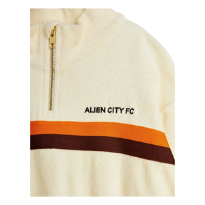 Mini Rodini - Alien City organik pamuklu terry sweatshirt | Ecru