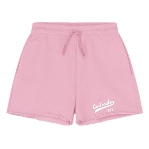 Cos I Said So - Kesik Logo Jogger Şort Organik Pamuk | Pembe