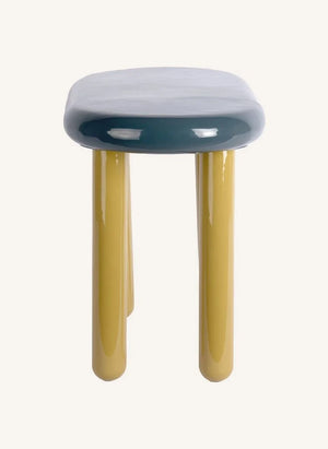 Present Time - Firenze Metal Yan Sehpa | Lagün Mavisi