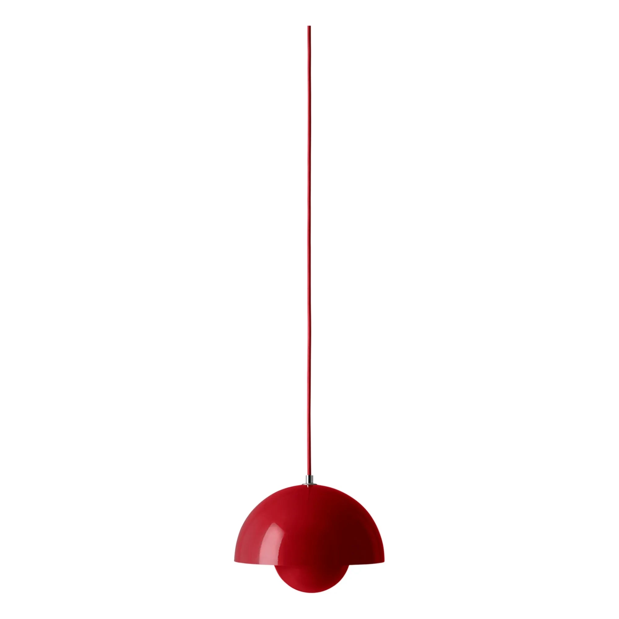 & Tradition - Flowerpot VP1 Sarkıt Lamba, Verner Panton, 1968 | Vermillion