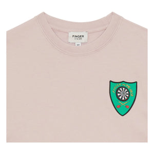 Finger in the nose - Camiseta de algodón orgánico Taylor | Rosa empolvado