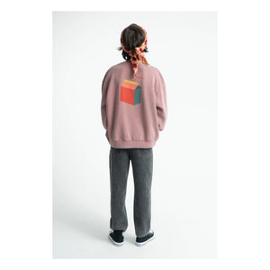 Piupiuchick - Lunch Break organik pamuklu sweatshirt | Pembe